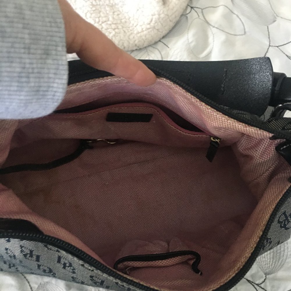 Dooney & Bourke Monogram Db Gray And Black Canvas… - image 5